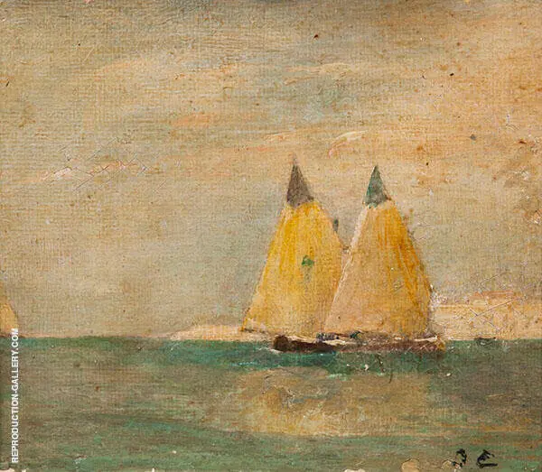 Seascape with Sailboats c1917 By Emil Carlsen