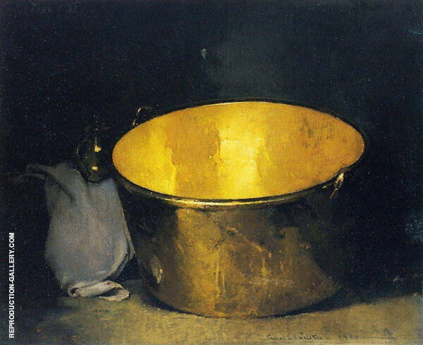Still Life Brass and Copper by Emil Carlsen | Oil Painting Reproduction