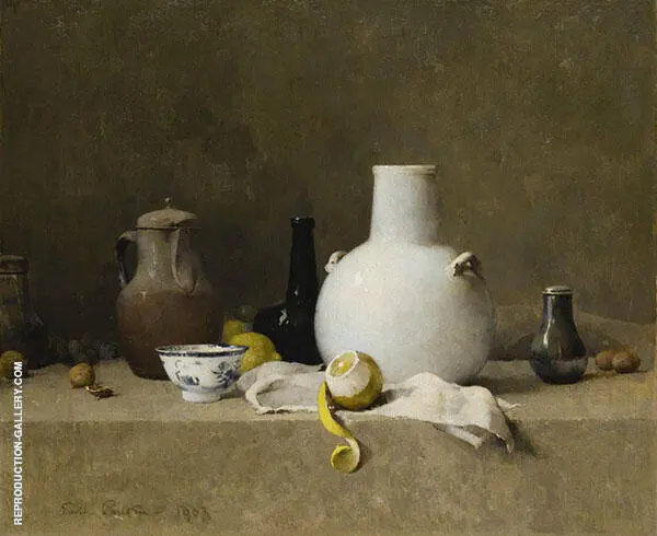 Still Life with Pottery Jars 1903 By Emil Carlsen