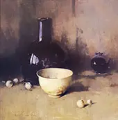 Still Life with Self Portrait 1931 By Emil Carlsen