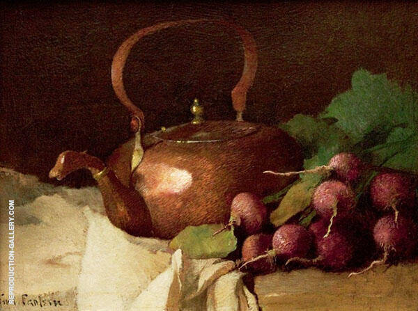Still Life with Tea Kettle and Radishes 1915 | Oil Painting Reproduction