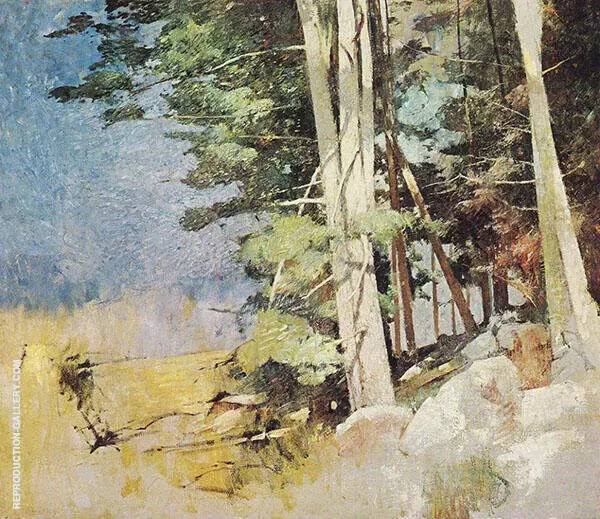 Sunlit Wood c1928 By Emil Carlsen