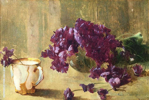 Violets 1897 by Emil Carlsen | Oil Painting Reproduction