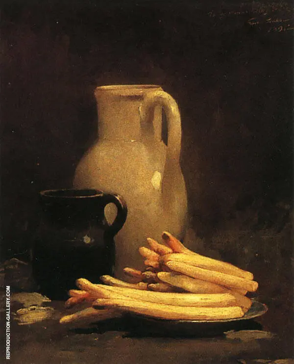 White Asparagus By Emil Carlsen
