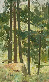 White Pine 1928 By Emil Carlsen