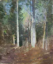 Wood Interior ca1920 By Emil Carlsen