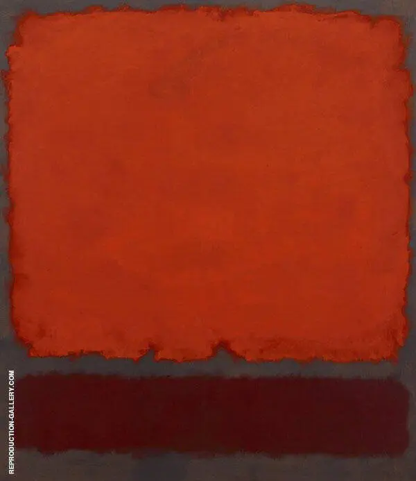 Orange, Orange and Red By Mark Rothko (Inspired By)