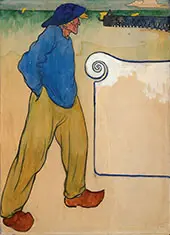 A Fisherman on a Beach By Henri Evenepoel