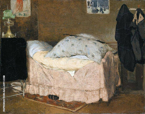 A Pink Bed by Henri Evenepoel | Oil Painting Reproduction