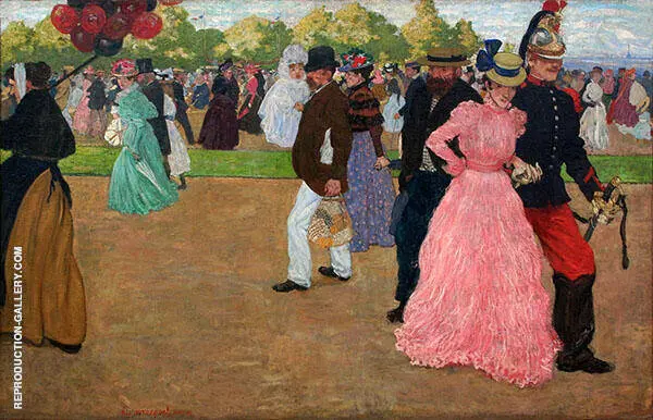 A Sunday Walk in The Bois De Boulogne By Henri Evenepoel