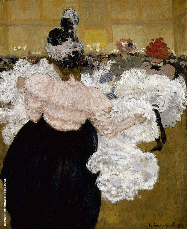 At The Moulin Rouge 1897 by Henri Evenepoel | Oil Painting Reproduction