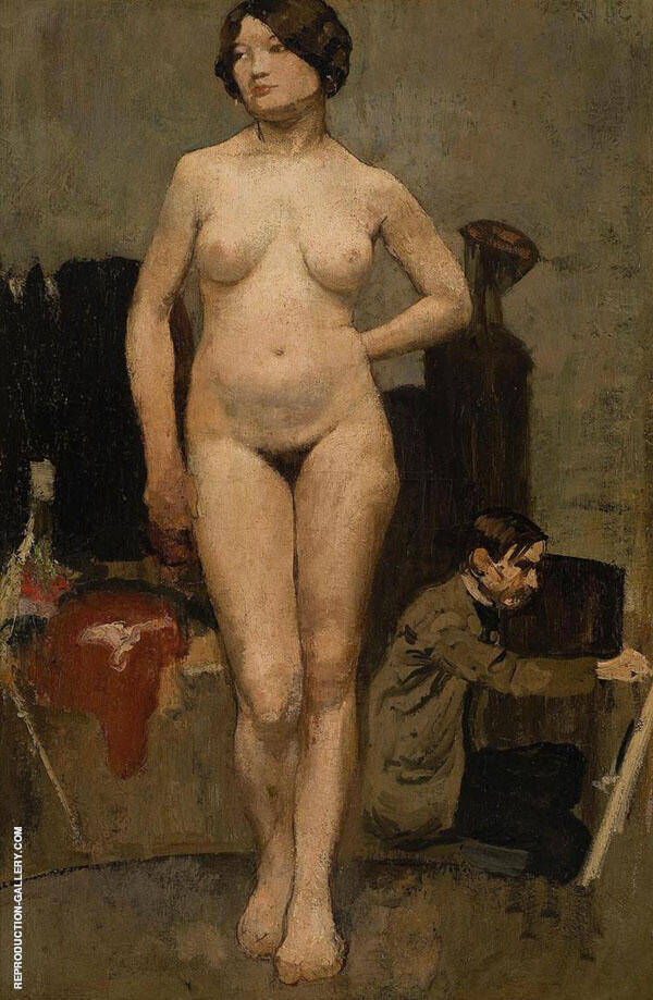 Female Nude by Henri Evenepoel | Oil Painting Reproduction