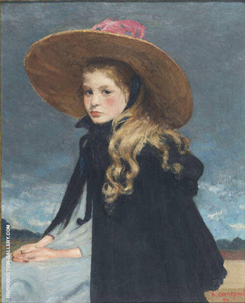 Henriette in a Big Hat by Henri Evenepoel | Oil Painting Reproduction