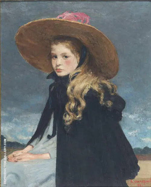 Henriette in a Big Hat By Henri Evenepoel