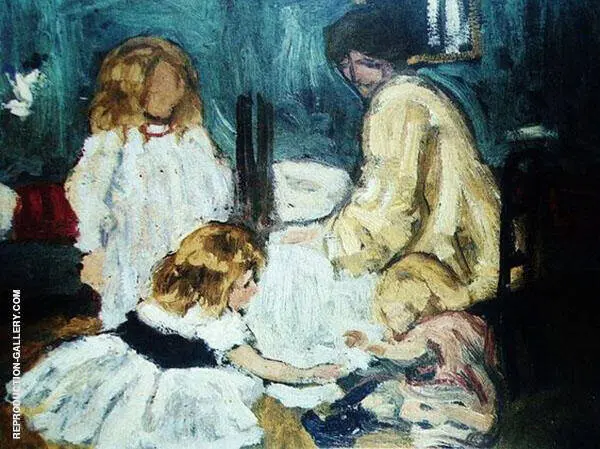 Playing Children By Henri Evenepoel
