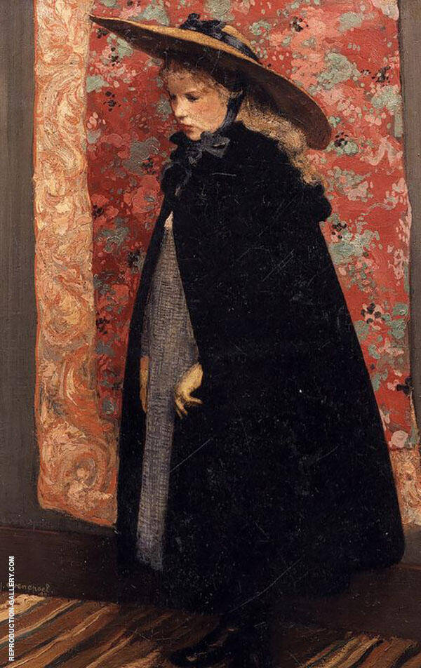 Portrait van Henriette met de Grote Hoed | Oil Painting Reproduction