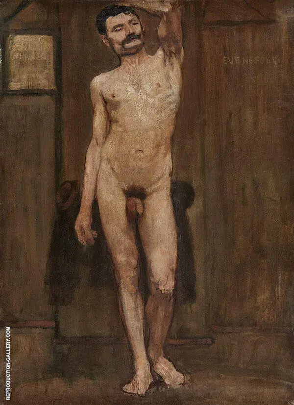 Study of The Naked Man By Henri Evenepoel