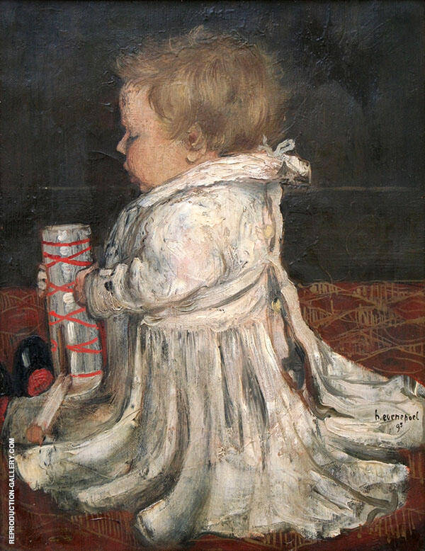 The Baby 1893 by Henri Evenepoel | Oil Painting Reproduction