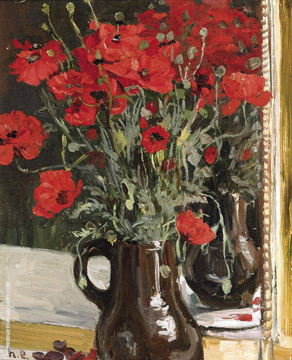 The Poppies c1896 by Henri Evenepoel | Oil Painting Reproduction