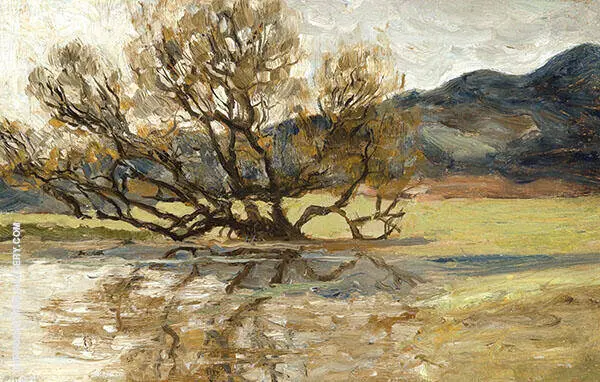 Tree Reflected in Water 1898 By Henri Evenepoel