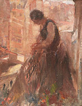 Woman in Balcony By Henri Evenepoel