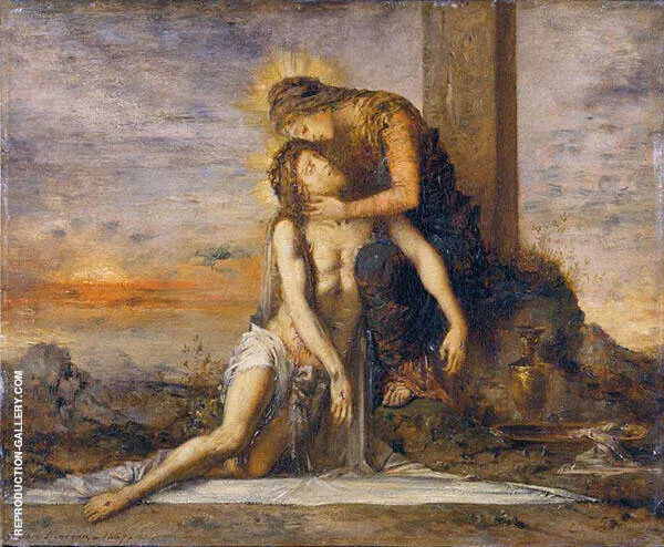 Pieta 1867 By Gustave Moreau