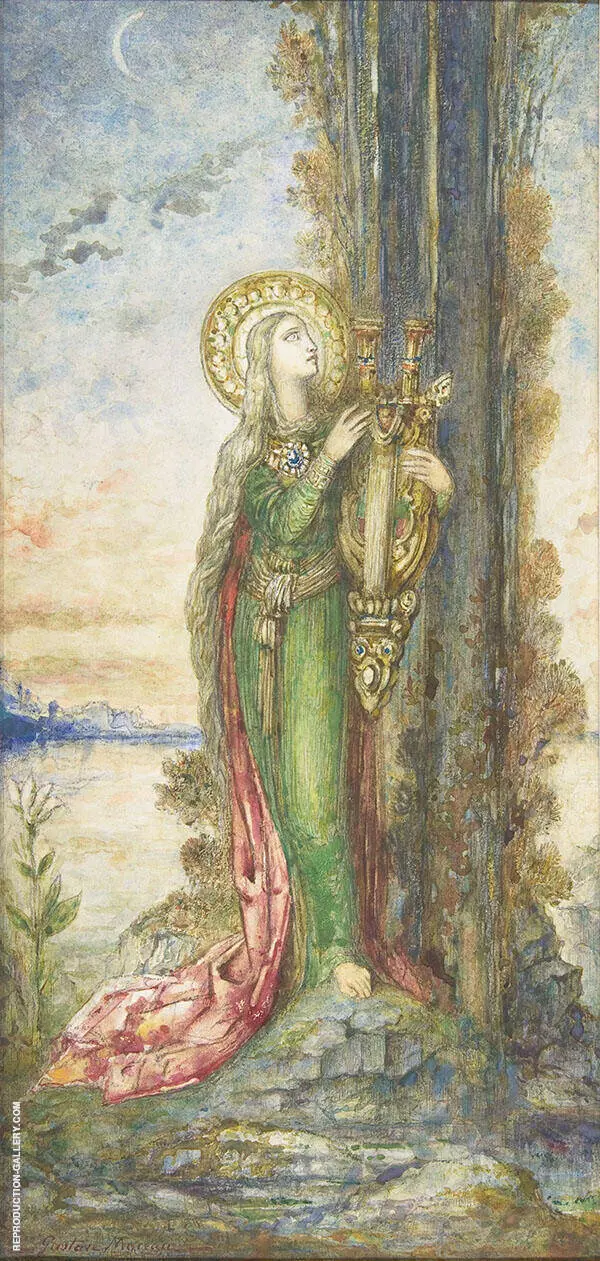 Saint Cecilia By Gustave Moreau