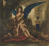 Sphinx in a Grotto By Gustave Moreau