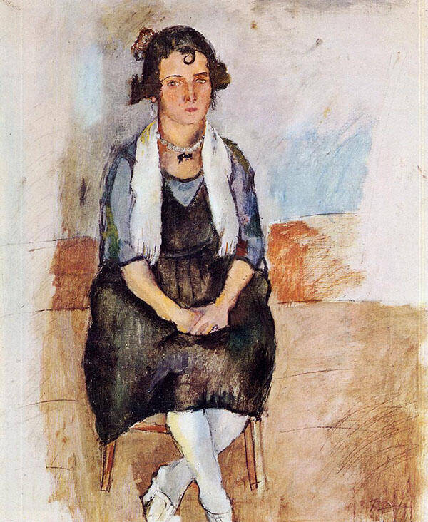 A Lady from Matigues 1924 by Jules Pascin | Oil Painting Reproduction