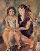Clara and Genevieve 1925 By Jules Pascin