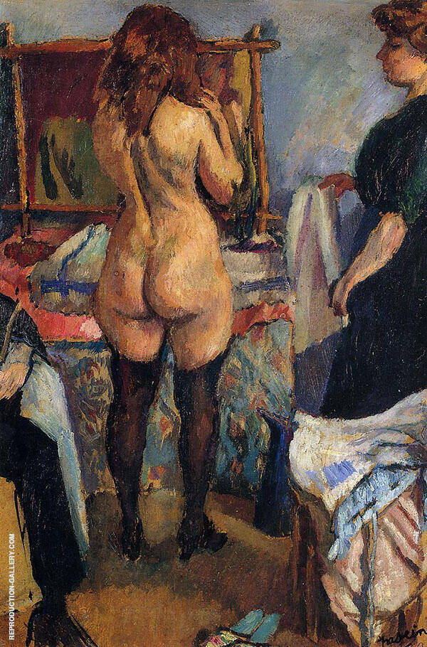 Getting Dressed 1911 by Jules Pascin | Oil Painting Reproduction
