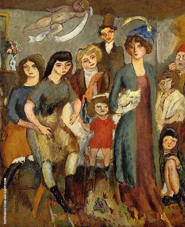 The Turkish Family 1907 By Jules Pascin