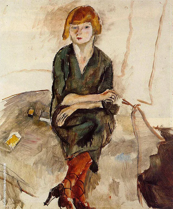 Young English Woman 1926 By Jules Pascin