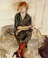 Young English Woman 1926 By Jules Pascin