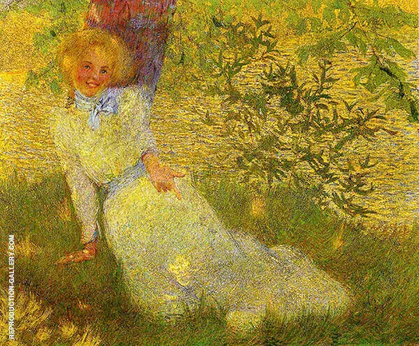 Girl by a Stream By Philip Leslie Hale