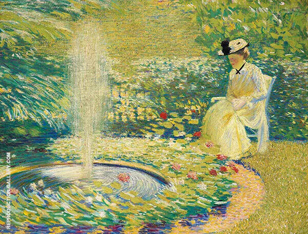 Mrs Hale in The Garden By Philip Leslie Hale