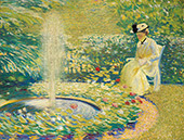 Mrs Hale in The Garden By Philip Leslie Hale