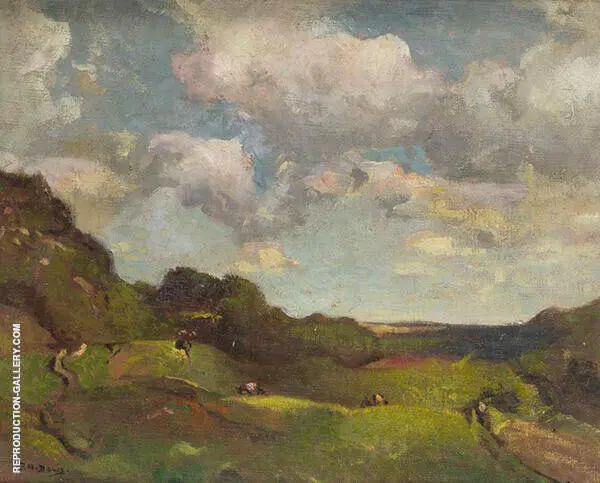 Landscape with Grazing Animals By Charles Harold Davis