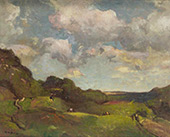 Landscape with Grazing Animals By Charles Harold Davis