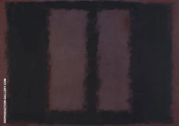 Black and Maroon 1958 By Mark Rothko (Inspired By)
