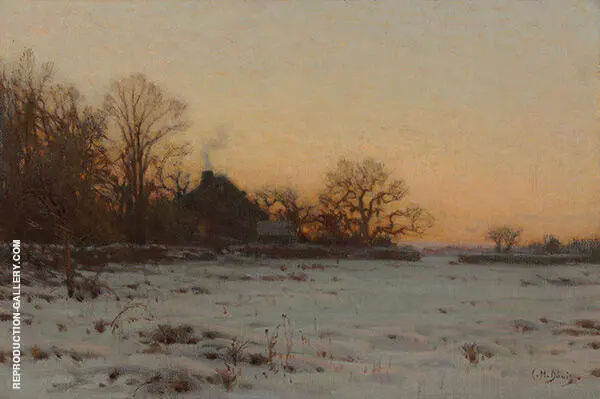 Winter Twilight By Charles Harold Davis