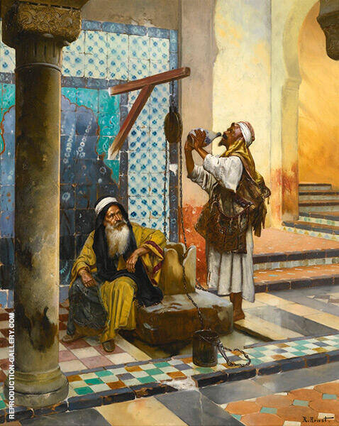 At The Well by Rudolf Ernst | Oil Painting Reproduction