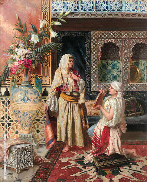 The Favorite by Rudolf Ernst | Oil Painting Reproduction