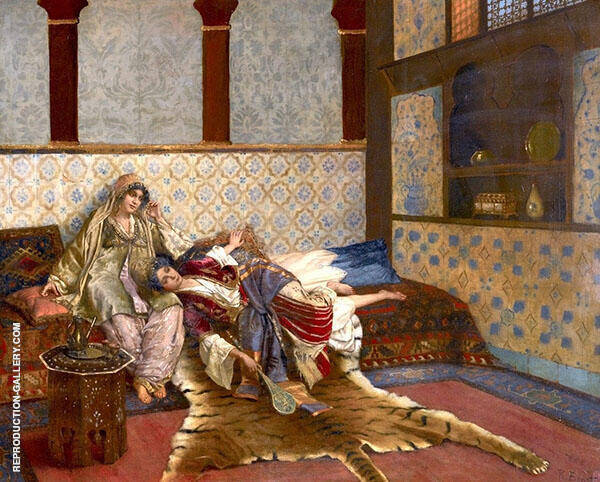 The Forgotten Tune by Rudolf Ernst | Oil Painting Reproduction