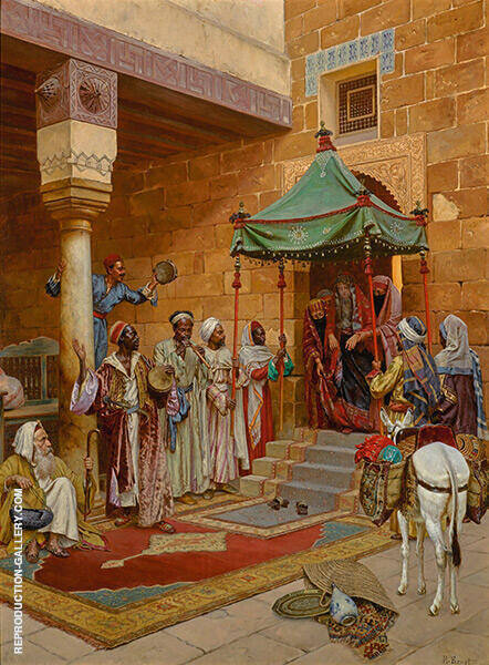 The New Bride by Rudolf Ernst | Oil Painting Reproduction