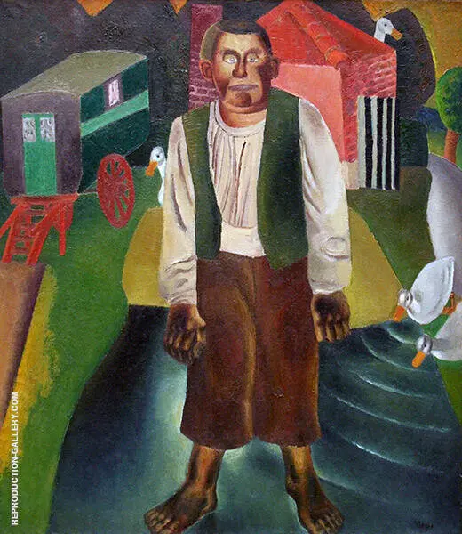 The Idiot by The Pond 1926 By Frits Van Den Berghe