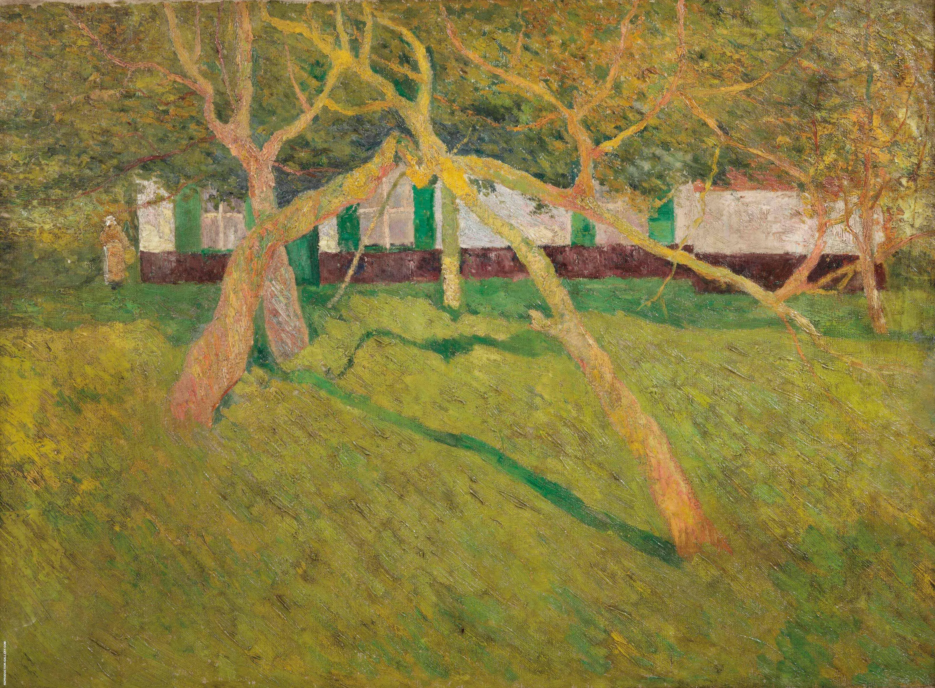 The Orchard 1910 By Frits Van Den Berghe