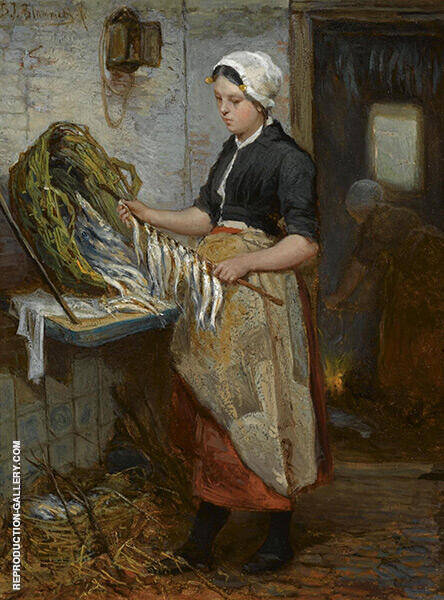 Preparing The Fish | Oil Painting Reproduction
