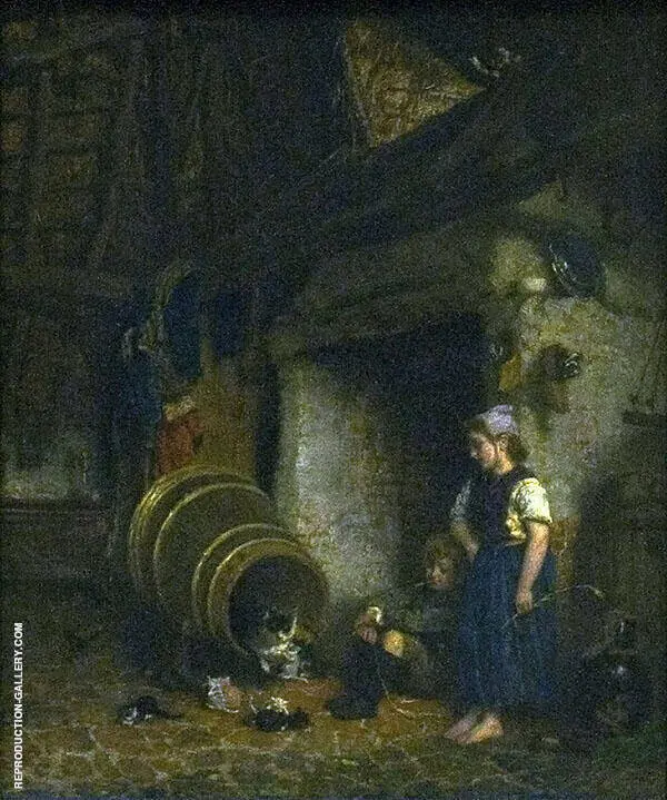 Maternity Visit 1865 By August Allebe