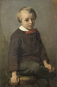 Portrait of a Boy 1856 By August Allebe